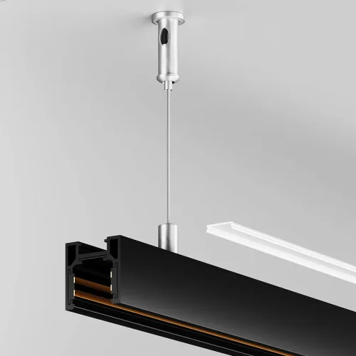 Рассеиватель для низкпрофильного накладного шинопровода Magnetic track system Exility TRAMN034DC-2W Maytoni белый в стиле современный для светильников серии Magnetic track system Exility exility тонкая магнитная фото 2