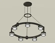 Светильник подвесной XR92051600 Ambrella light чёрный 7 ламп, основание чёрное в стиле хай-тек современный 