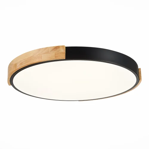 Светильник потолочный LED Delia SLE201342-01 Evoluce белый на 1 лампу, основание чёрное бежевое в стиле современный хай-тек кольца фото 2 Светильник потолочный LED Delia SLE201342-01 Evoluce белый на 1 лампу, основание чёрное бежевое в стиле современный хай-тек кольца фото 2