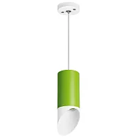 Светильник подвесной Rullo RP43436 Lightstar зелёный 1 лампа, основание белое в стиле современный 