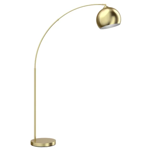 Торшер LSP-0638 Lussole изогнутый матовый золото 1 лампа, основание матовое золото в стиле современный
