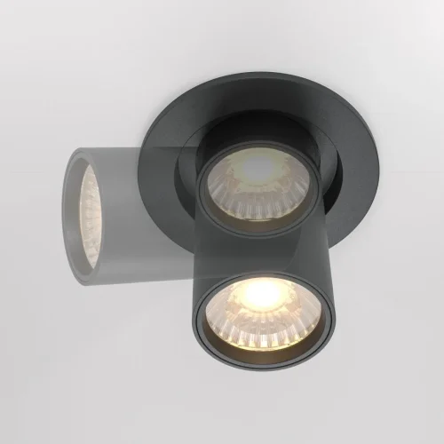 Светильник точечный LED Hidden DL045-01-10W3K-B Maytoni чёрный 1 лампа, основание чёрное в стиле хай-тек современный  фото 7