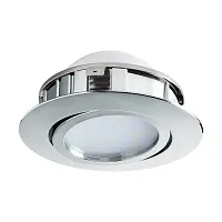 Светильник точечный LED PINEDA 95855 Eglo хром серый 1 лампа, основание хром серое в стиле современный 