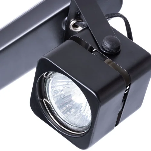 Спот с 4 лампами Misam A1315PL-4BK Arte Lamp чёрный GU10 в стиле современный  фото 4