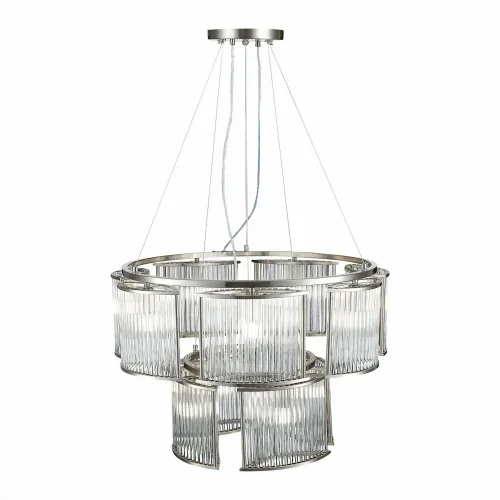 Люстра подвесная Velletri SL1627.103.11 ST-Luce прозрачная на 11 ламп, основание хром в стиле американский современный  фото 3