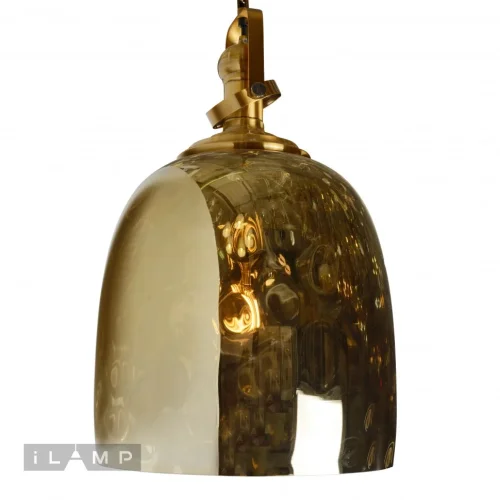 Светильник подвесной Metrica A1507/C3 GD iLamp золотой 1 лампа, основание золотое в стиле современный  фото 2