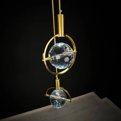 Светильник подвесной GOLF H20 4000К 189716-23 ImperiumLoft прозрачный 1 лампа, основание латунь в стиле арт-деко современный  фото 11