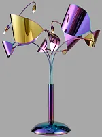 Настольная лампа Alessandra WE197.04.904 Wertmark разноцветная 4 лампы, основание разноцветное металл в стиле арт-деко современный 