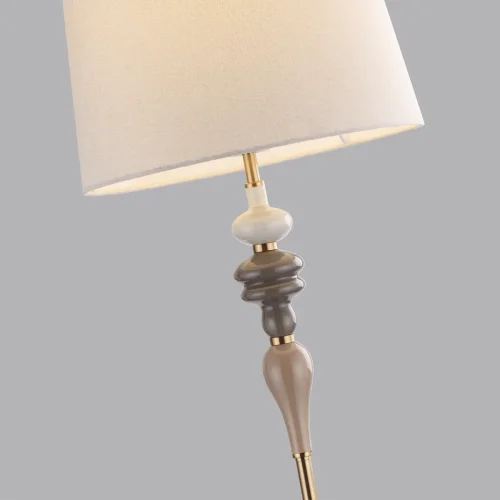 Торшер Homi 5040/1F Odeon Light  бежевый 1 лампа, основание античное бронза в стиле современный
 фото 5