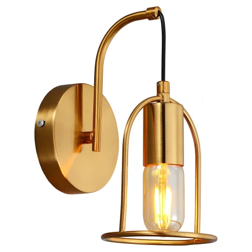 Бра Boone LSP-8424 Lussole золотой без плафона на 1 лампа, основание золотое в стиле лофт 