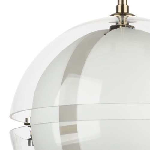 Светильник подвесной Modena 816033 Lightstar белый прозрачный 4 лампы, основание латунь в стиле современный арт-деко шар фото 4