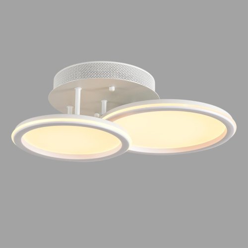 Люстра потолочная LED с пультом Alis Smart 8380/45CL Lumion белая на 1 лампу, основание белое в стиле современный хай-тек сири яндекс алиса с пультом фото 6