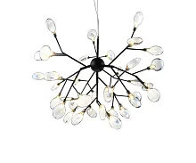 Люстра подвесная Ветта 07521-36,19(21) Kink Light прозрачная на 36 ламп, основание чёрное в стиле современный флористика ветви