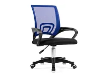 Компьютерное кресло Turin black / dark blue 15435 Woodville, чёрный синий/ткань, ножки/пластик/чёрный, размеры - *900***600*