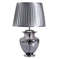 Настольная лампа Sheldon A8532LT-1CC Arte Lamp серая чёрная 1 лампа, основание хром стекло металл в стиле современный 