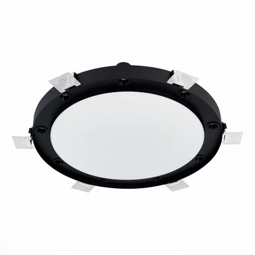 Светильник потолочный LED встраиваемый ST706.438.45 ST-Luce чёрный 9 ламп, основание чёрное в стиле современный хай-тек встраиваемый фото 2