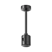 Крепление потолочное Short 138мм с прямым коннектором питания Magnetic trаck system Flarity TRA156C-IPCL1-B Maytoni чёрный в стиле хай-тек современный для светильников серии Magnetic trаck system Flarity flarity магнитная