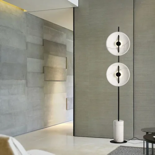 Торшер DELANO FL 151290-26 ImperiumLoft белый на 2 лампы, основание белое в стиле лофт современный фото 3