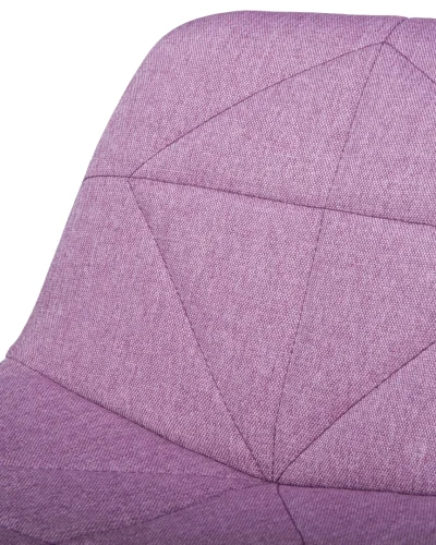 Стул барный 2035-LM DINA,  цвет сиденья фиолетовый, цвет основания хром Dobrin, фиолетовый/текстиль, ножки/металл/хром, размеры - 850*1060***420*460 фото 7