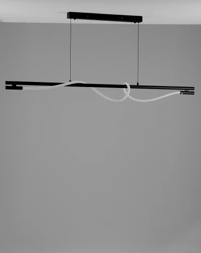 Светильник подвесной LED True V10678-PL Moderli белый 1 лампа, основание чёрное в стиле минимализм хай-тек современный  фото 2