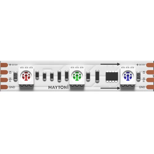 Светодиодная лента 12В 5050 14,4Вт/м RGB 5м IP 20 201242 Maytoni цвет LED K, световой поток Lm