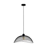 Светильник подвесной лофт Pompeya 43305 Eglo чёрный 1 лампа, основание чёрное в стиле лофт 