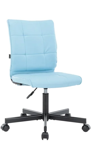 Операторское кресло EP-300 Экокожа Бирюзовый EP 300 PU Turquoise Everprof, голубой/экокожа, ножки//, размеры - 840*955***430*