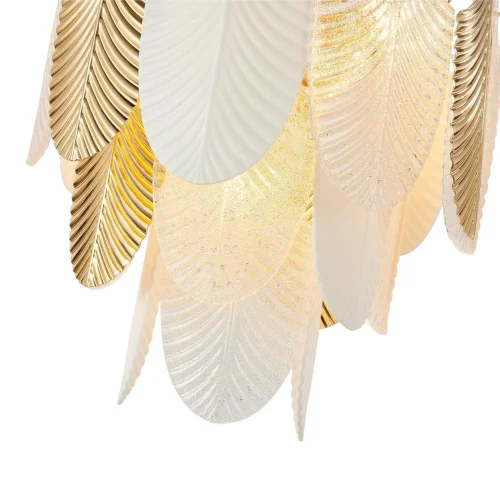 Люстра подвесная Pulcher 2619-12P Favourite золотая белая на 12 ламп, основание золотое в стиле классический арт-деко  фото 7