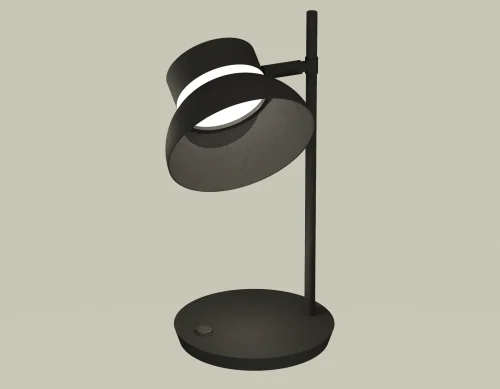 Настольная лампа офисная XB9802100 Ambrella light чёрная 1 лампа, основание чёрное металл в стиле современный хай-тек 