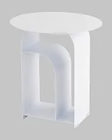 Журнальный столик Arwel, металл, белый УТ000040311 Stool Group столешница белая из металл