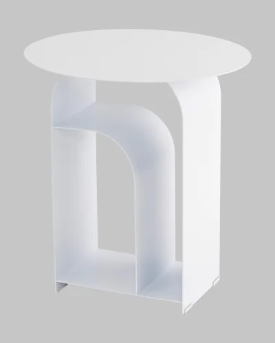 Журнальный столик Arwel, металл, белый УТ000040311 Stool Group столешница белая из металл