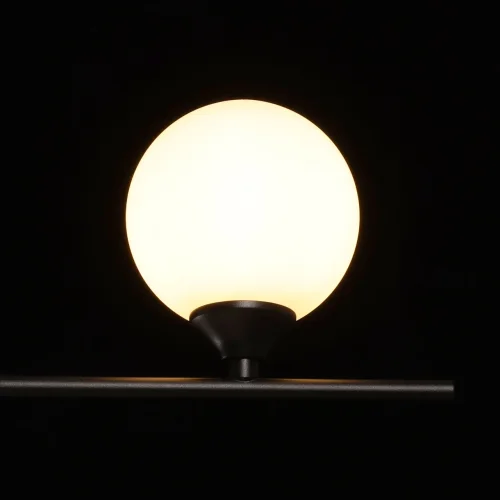 Светильник подвесной Астор 545014404 DeMarkt чёрный белый 3 лампы, основание чёрное в стиле современный хай-тек  фото 6