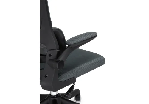 Компьютерное кресло Sprut dark gray 15622 Woodville, серый/сетка, ножки/пластик/чёрный, размеры - *1270***640*670 фото 7