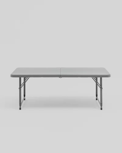 Стол складной 122*61*74см с регулировкой высоты - чемодан, серый УТ000040164 Stool Group столешница серая из пластик фото 2