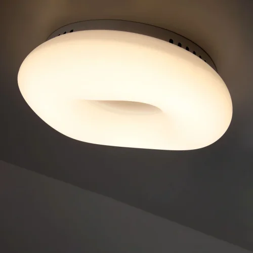 Светильник потолочный LED Стратус CL732B280G Citilux белый 1 лампа, основание белое в стиле современный маруся яндекс алиса фото 7