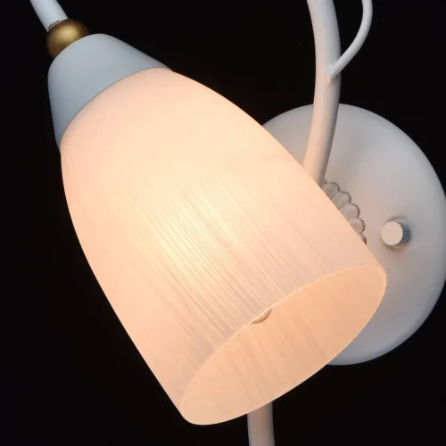 Бра Верона 334023301 MW-Light белый на 1 лампа, основание белое в стиле флористика  фото 6