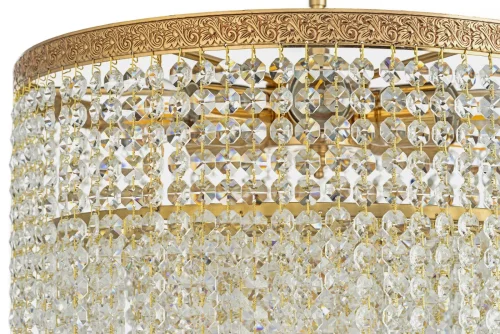 Люстра потолочная Favola E 1.3.40.102 G Arti Lampadari прозрачная на 5 ламп, основание золотое в стиле классический современный  фото 2