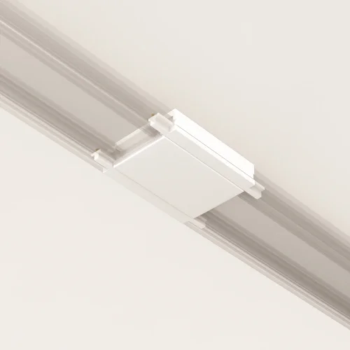 Коннектор питания прямой Magnetic track system Radity TRA084C-11W Maytoni белый в стиле хай-тек современный для светильников серии Magnetic track system Radity подвесной накладной radity радиусная магнитная магнитный фото 8
