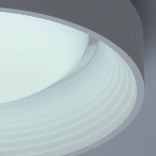 Люстра потолочная LED с пультом Ривз 674016601 DeMarkt белая на 1 лампа, основание белое в стиле хай-тек с пультом фото 8