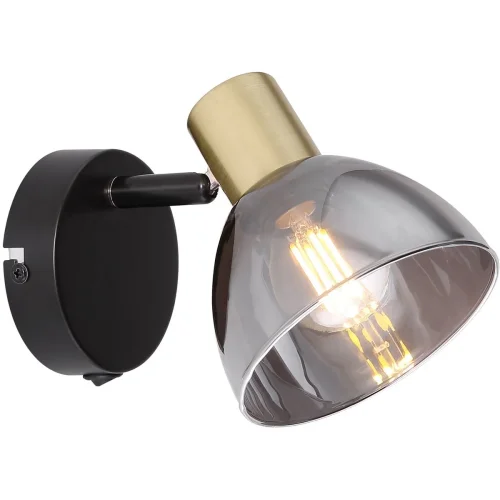 Бра лофт Jay 54305-1 Globo чёрный серый на 1 лампа, основание чёрное в стиле лофт современный 