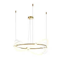 Светильник подвесной LED Oasis MOD289PL-L44BS3K Maytoni белый на 1 лампу, основание латунь в стиле современный хай-тек 