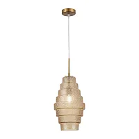 Светильник подвесной Rexite SL1001.203.01 ST-Luce янтарный 1 лампа, основание латунь в стиле американский выдувное