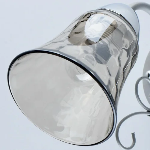 Бра Моника 372024701 DeMarkt серый прозрачный на 1 лампа, основание хром в стиле классический  фото 5