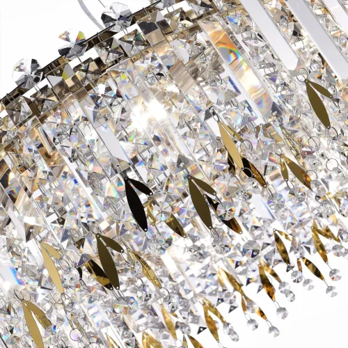 Люстра подвесная Desio SL1655.203.08 ST-Luce прозрачная на 8 ламп, основание золотое в стиле современный  фото 4