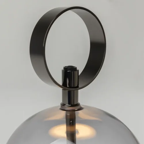 Настольная лампа LED аккумуляторная Double MOD478RL-L3B3K Maytoni дымчатая на 1 лампу, основание чёрное металл в стиле современный шар фото 4