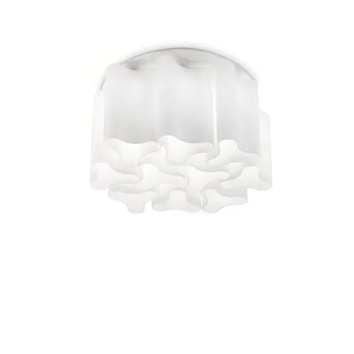Люстра потолочная COMPO PL10 BIANCO Ideal Lux белая на 10 ламп, основание белое в стиле современный 