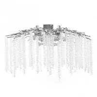 Люстра потолочная Милано-3 23312.700.6.G9.A CR Артемилано прозрачная на 6 ламп, основание хром в стиле флористика современный ветви