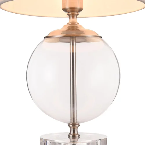 Настольная лампа Lowell Z533TL-01N Maytoni белая 1 лампа, основание прозрачное стекло в стиле современный  фото 3