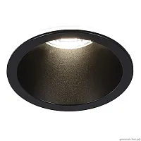 Светильник точечный LED ST754 ST754.448.07 ST-Luce чёрный 1 лампа, основание чёрное в стиле хай-тек круглый