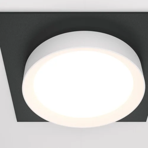 Светильник точечный Hoop DL086-GX53-SQ-BW Maytoni белый чёрный 1 лампа, основание чёрное в стиле современный  фото 4